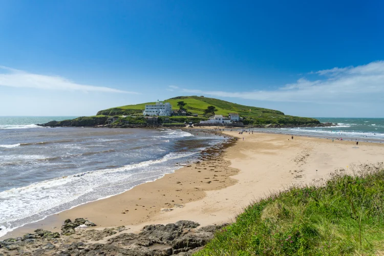 Bigbury-on-Sea and Burgh Island in South Devon
