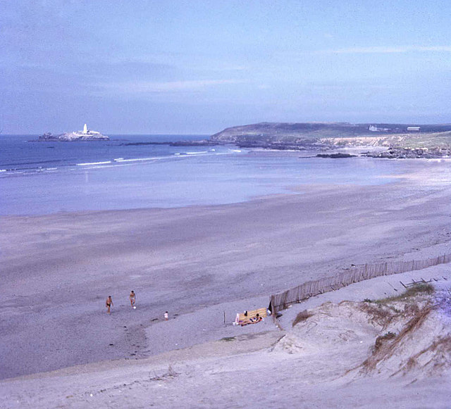 Gwithian and Godrevy coast in Cornwall
