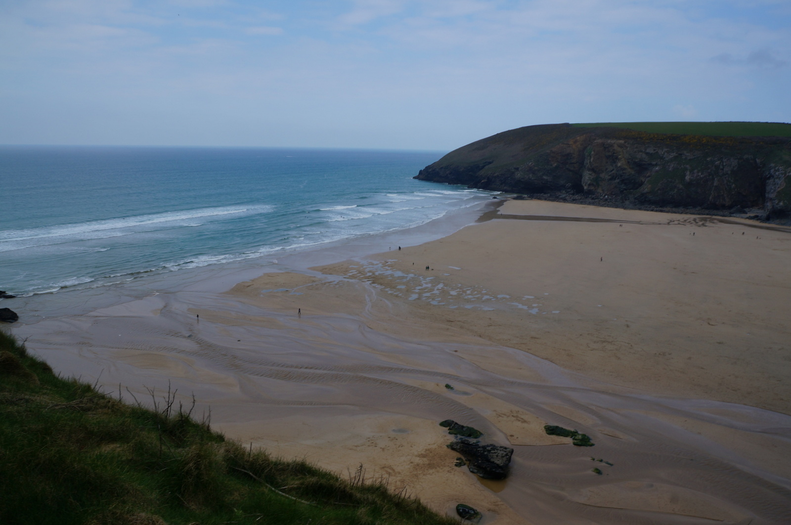 Mawgan Porth beach in Cornwall