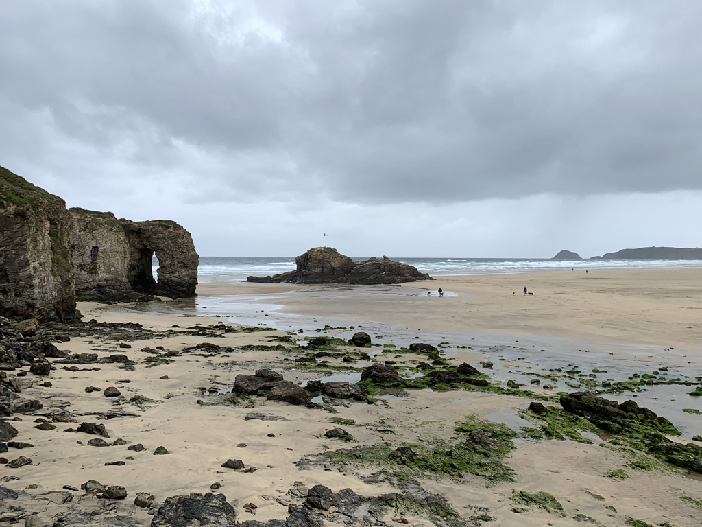 Perranporth beach in Cornwall