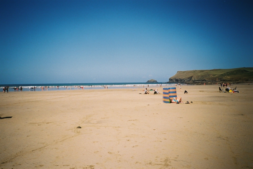 Polzeath beach in Cornwall