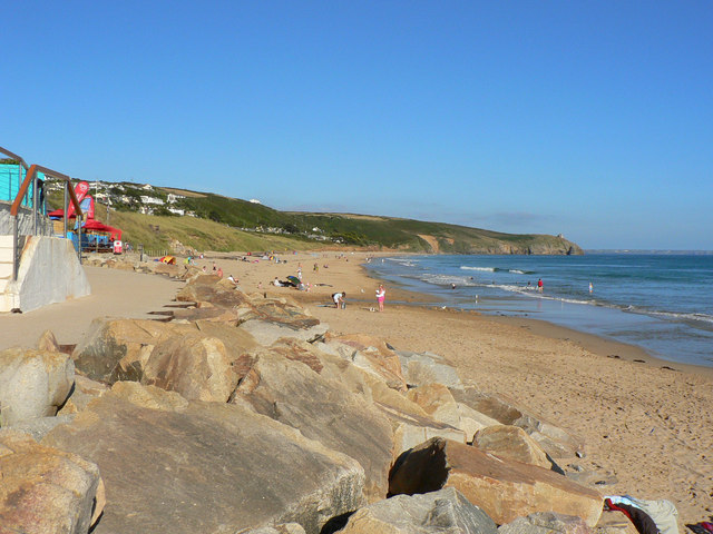 Praa Sands beach in Cornwall