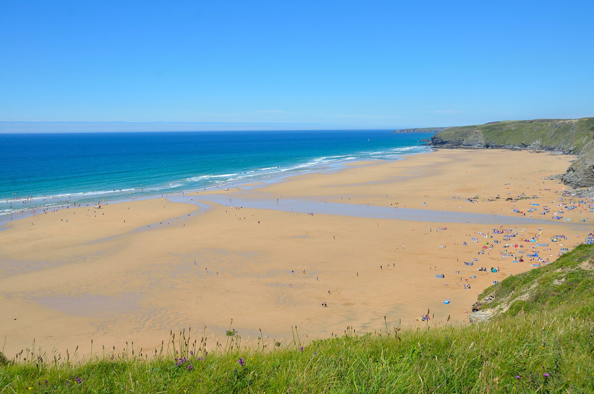 Watergate Bay in Cornwall