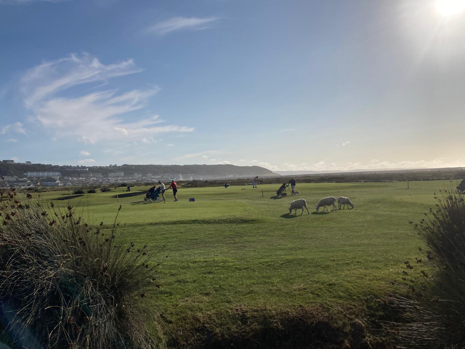 View across Northam Burrows towards Westward Ho!, North Devon