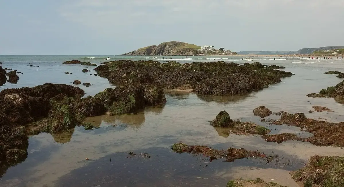 Coastal scene near Bantham, used as a representative image for Thurlestone Hotel