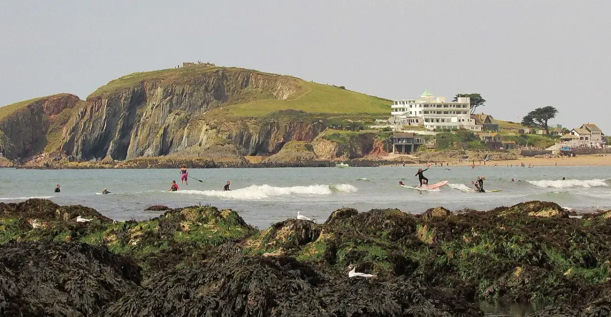 Coastal scene near Bantham, used as a representative image for The Old Forge, Bantham