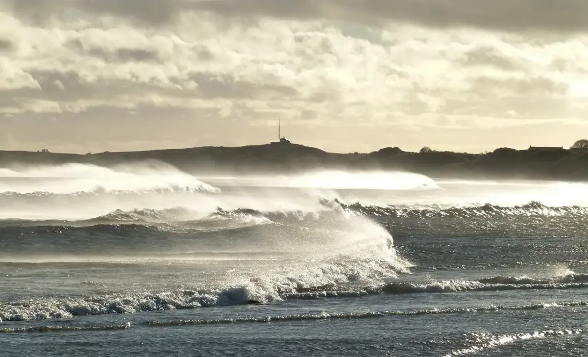 Coastal scene near Beadnell Bay, used as a representative image for Brunton House and Cottages