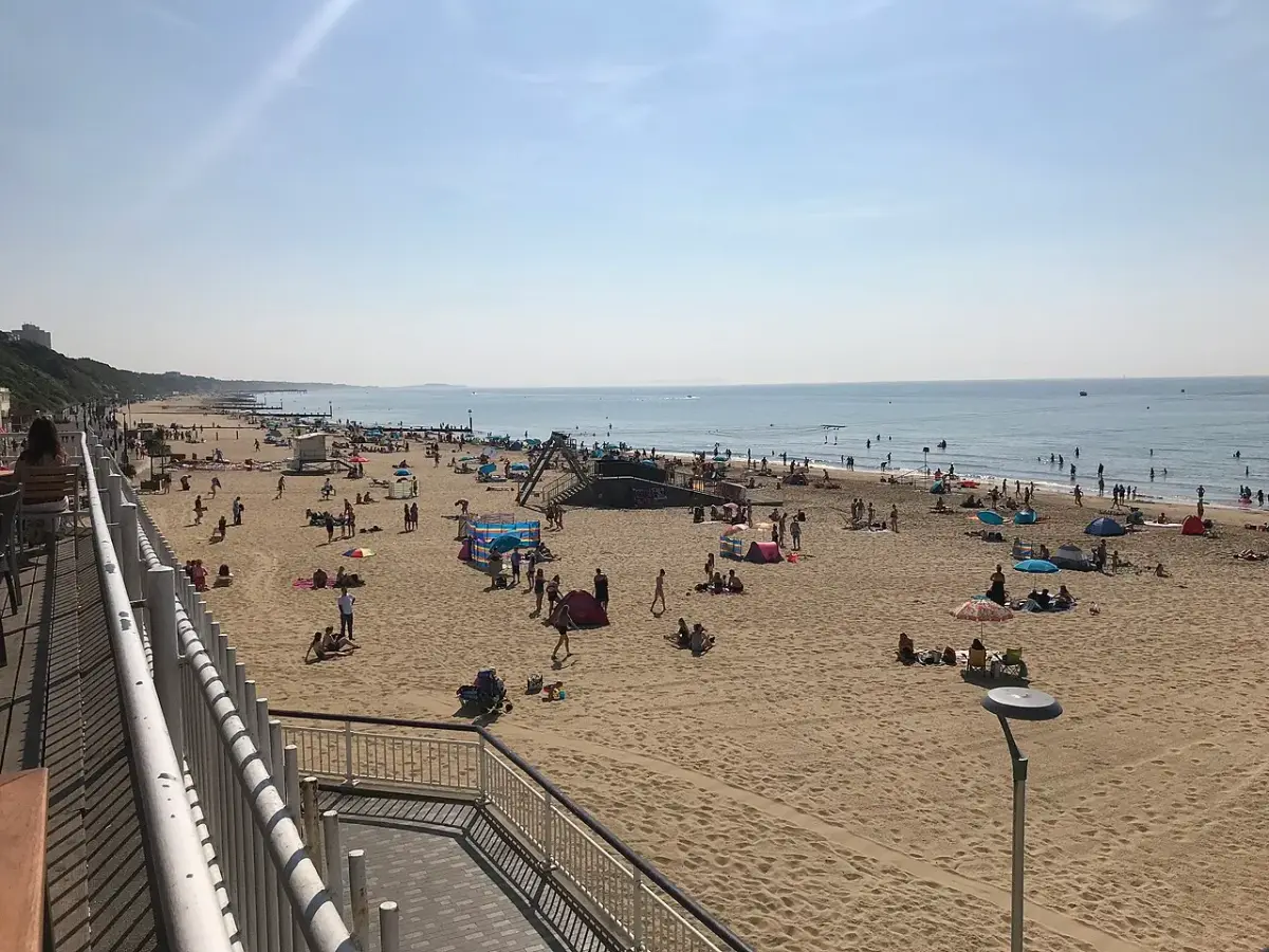 Coastal scene near Bournemouth, used as a representative image for Marsham Court Hotel