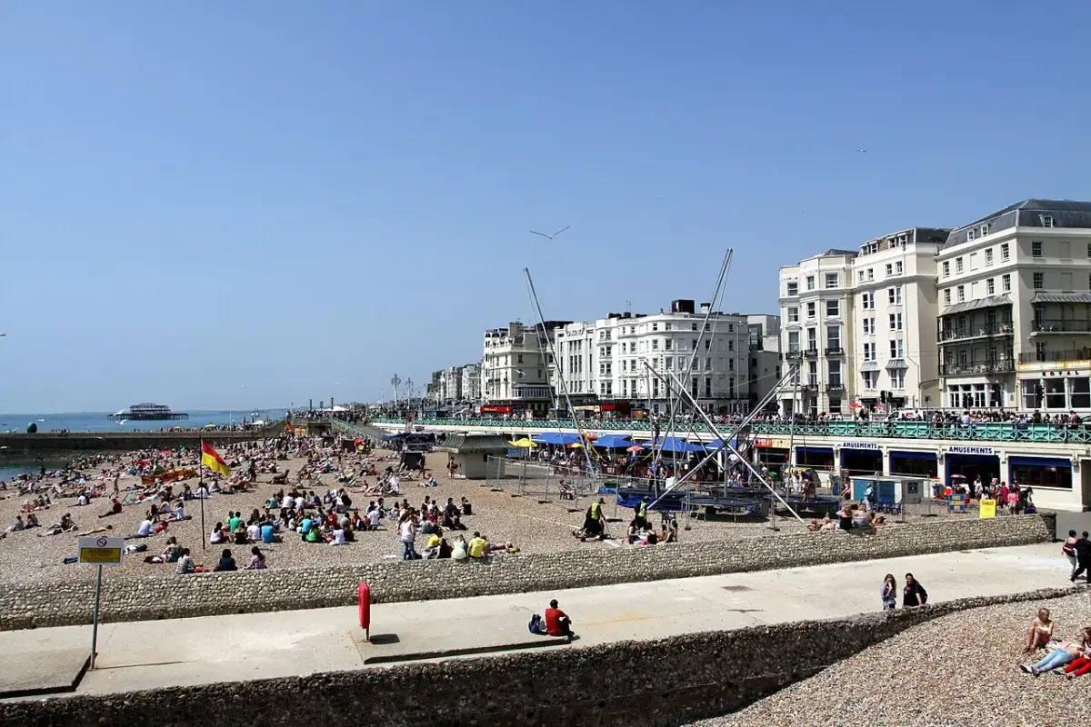 Coastal scene near Brighton, used as a representative image for Drakes