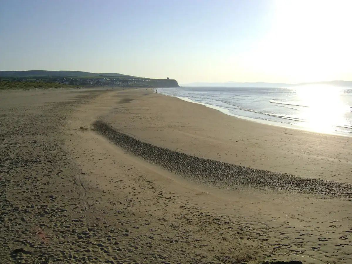 Coastal scene near Castlerock, used as a representative image for Railway Sleeper Hostel