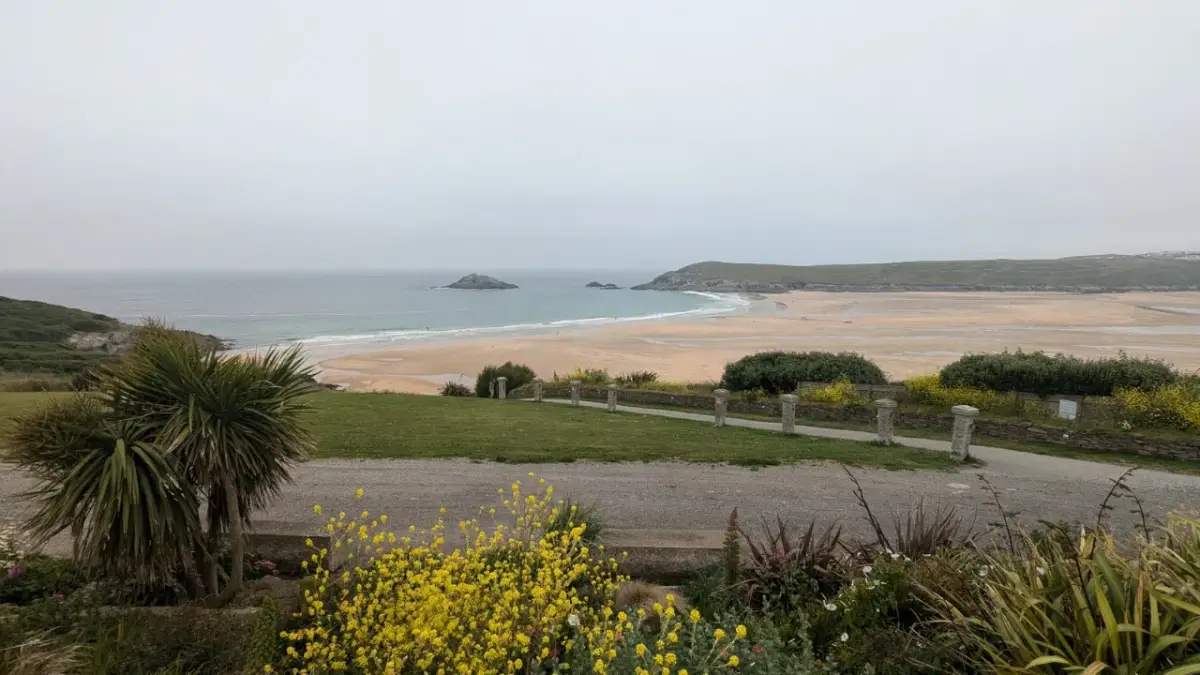 Coastal scene near Crantock Beach, used as a representative image for Crantock Beach Holiday Park
