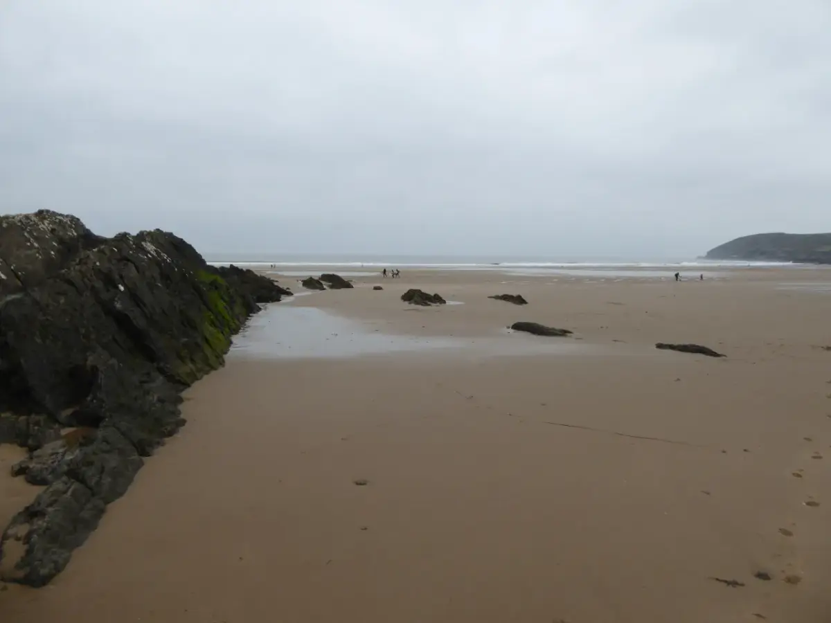 Coastal scene near Croyde, used as a representative image for Ruda Holiday Park