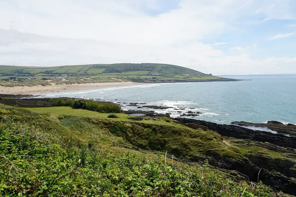 Coastal scene near Croyde, used as a representative image for The Whiteleaf