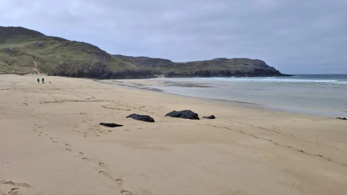 Coastal scene near Dalmore Bay, Lewis, used as a representative location image for Gearrannan Blackhouse Village