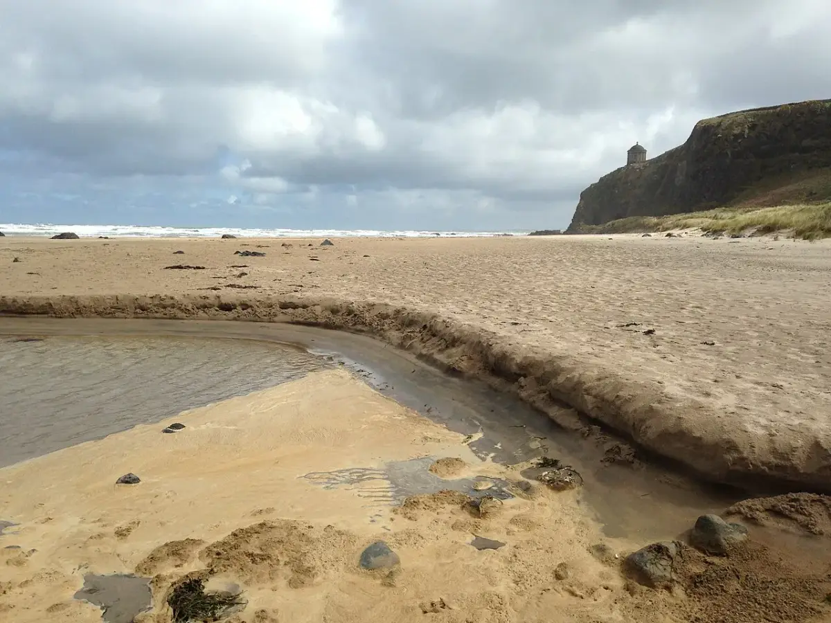 Coastal scene near Downhill Beach, used as a representative image for Benone Holiday and Leisure Park