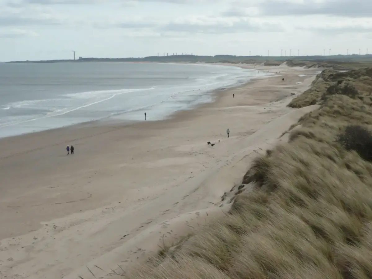 Coastal scene near Druridge Bay, used as a representative location image for Cresswell Towers Holiday Park
