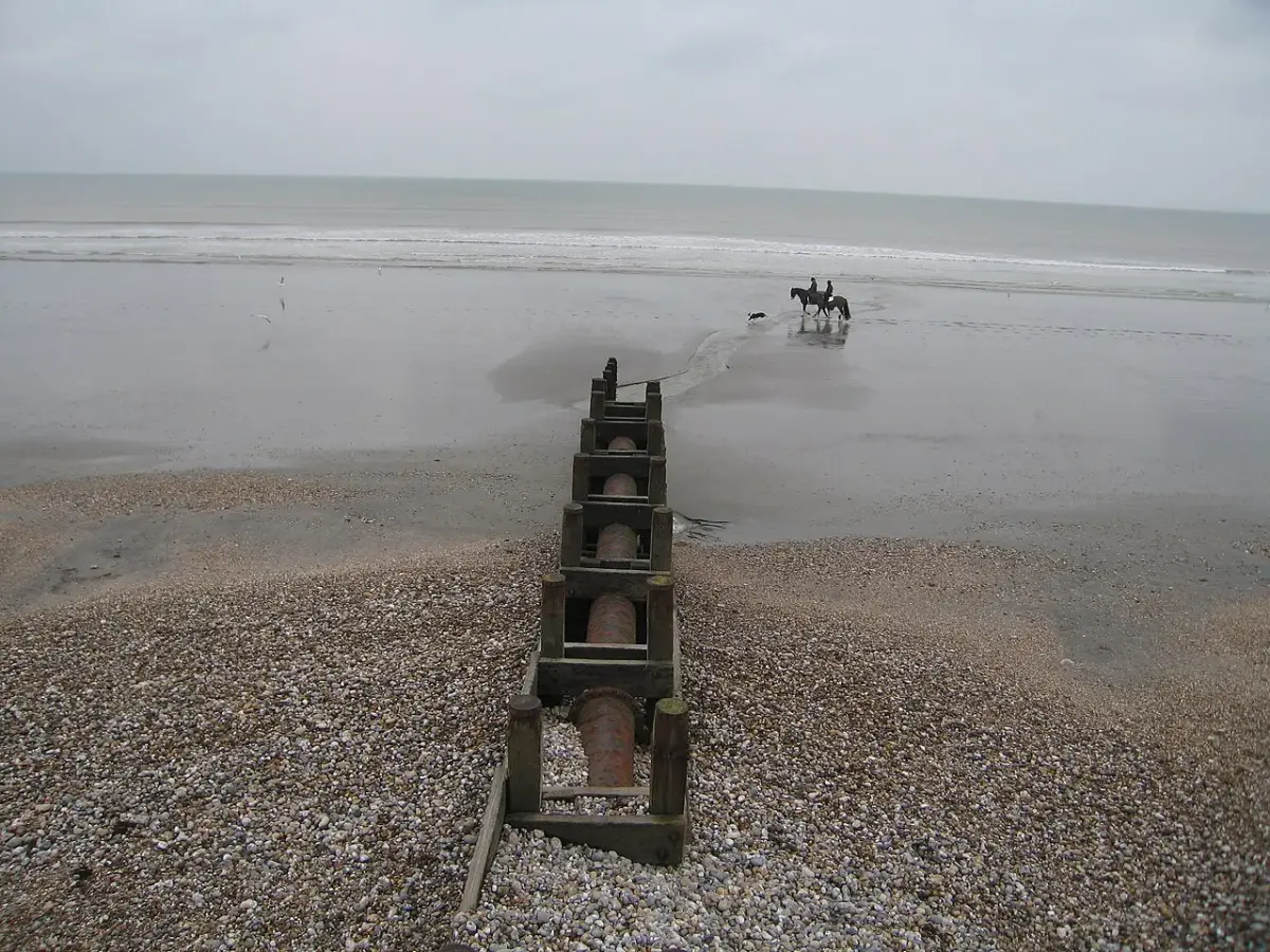 Coastal scene near East Wittering, used as a representative image for Scotts Farm Camping Site