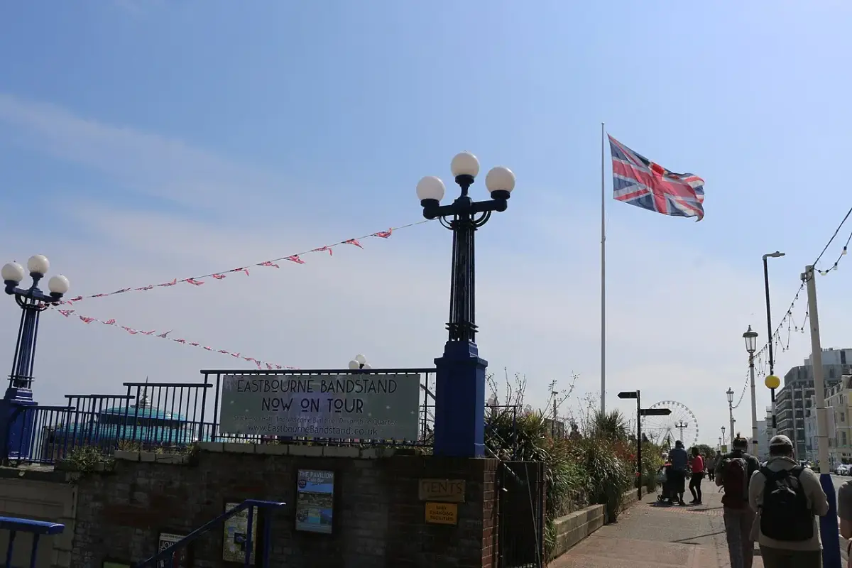 Coastal scene near Eastbourne, used as a representative image for The Lansdowne Hotel