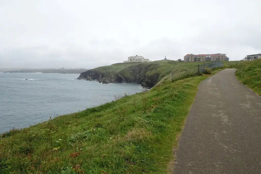 Coastal scene near Newquay, used as a representative image for Fistral Beach Hotel and Spa
