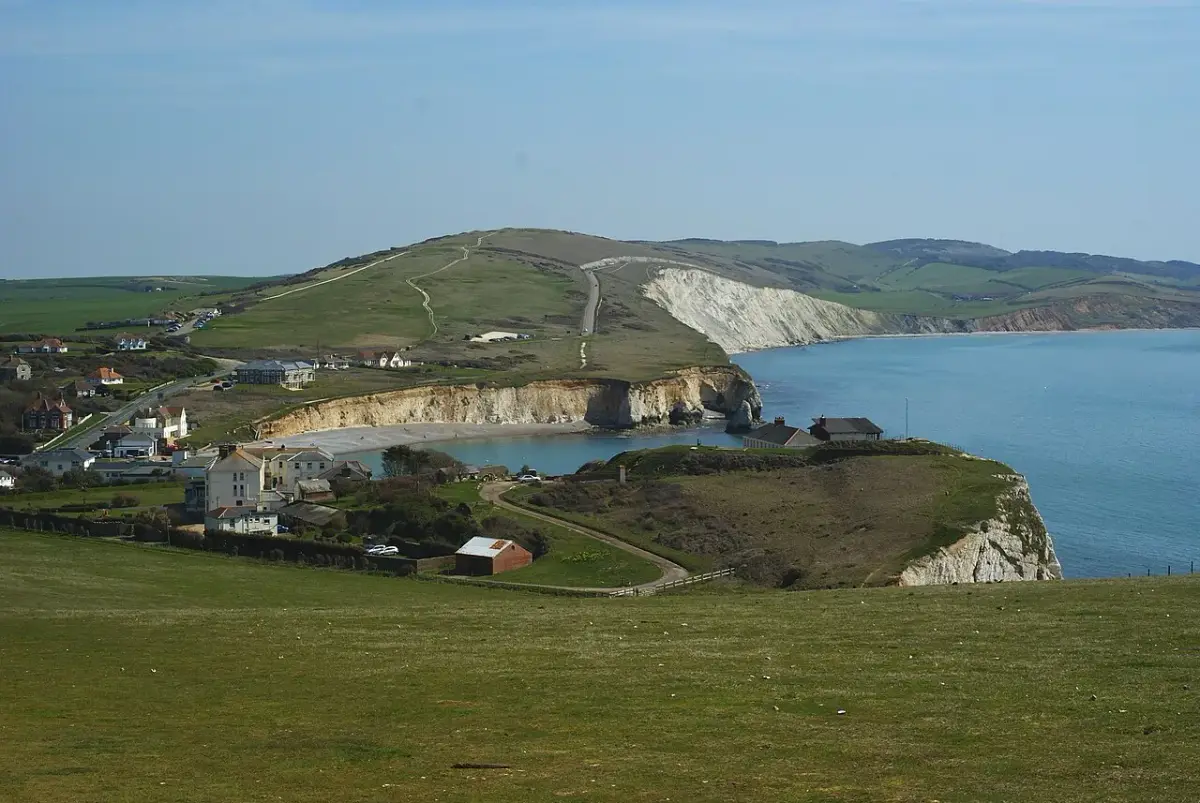 Coastal scene near Freshwater Bay, used as a representative image for Tollgate Cottages Bed & Breakfast