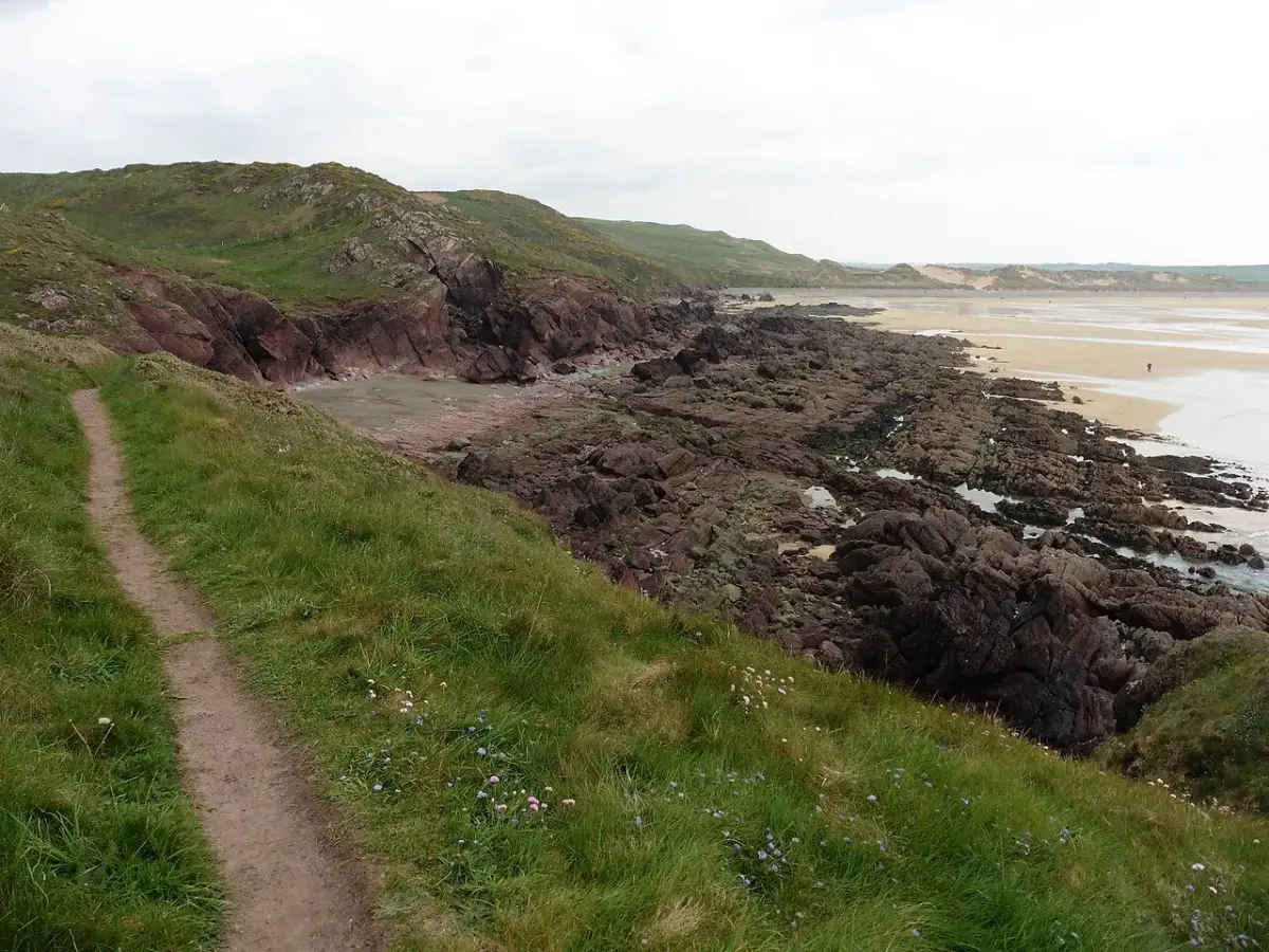 Coastal scene near Freshwater West, used as a representative location image for Gupton Farm Campsite