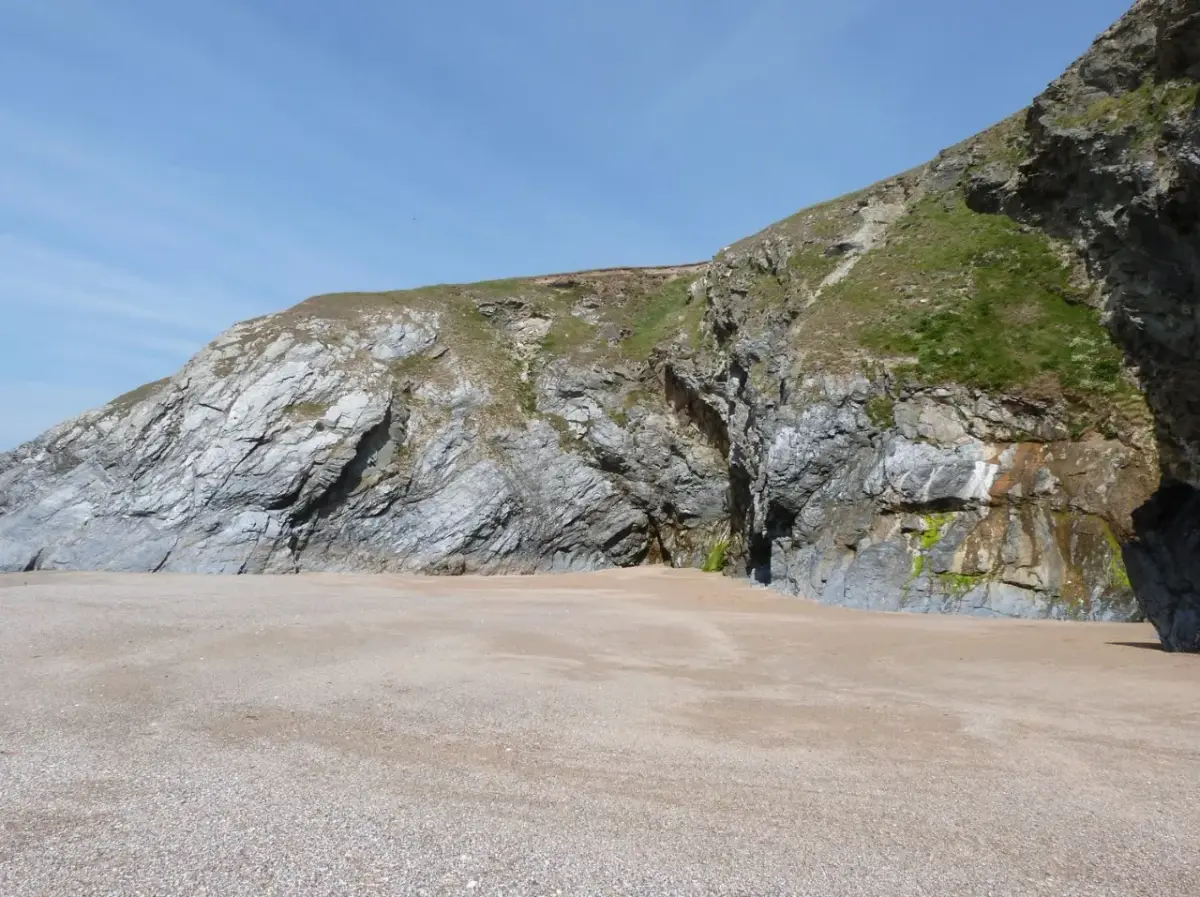 Coastal scene near Holywell Bay, used as a representative image for Trevornick Holiday Park