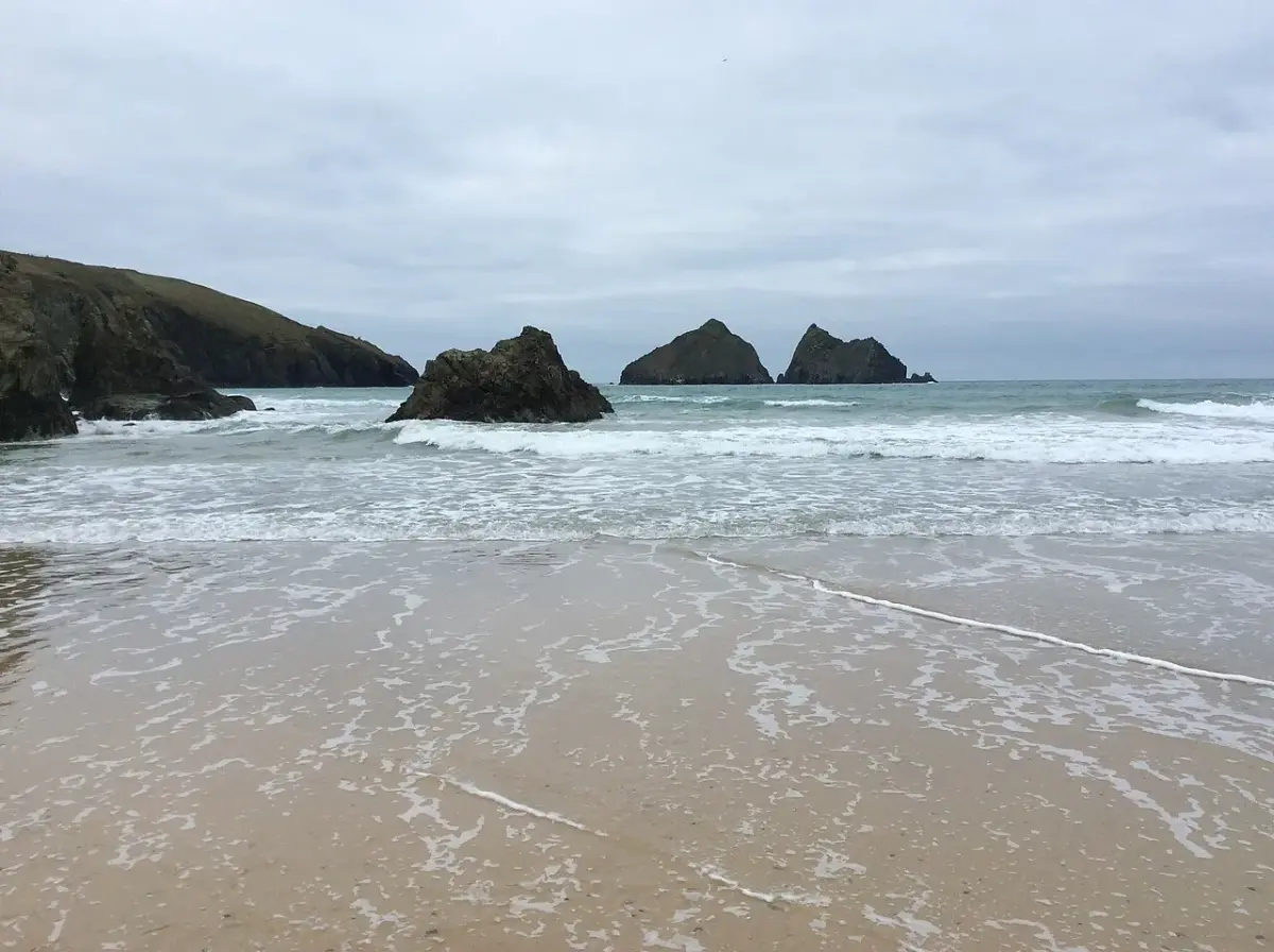 Coastal scene near Holywell Bay, used as a representative location image for Trebellan Park