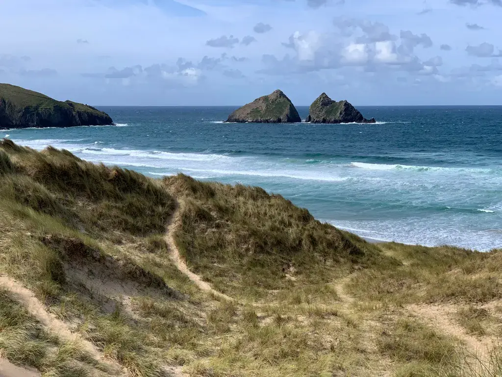 Coastal scene near Holywell Bay, used as a representative location image for Trevornick Holiday Park
