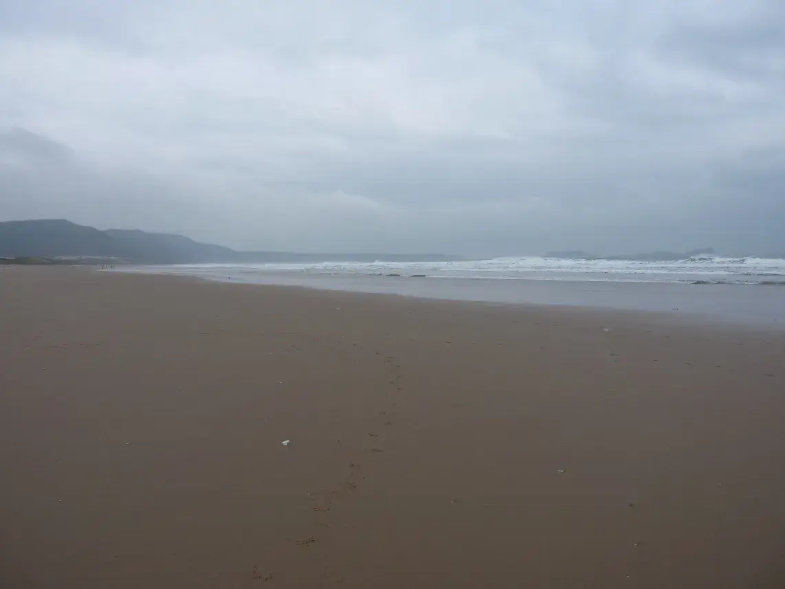 Coastal scene near Llangennith, used as a representative image for Hillend Camping Park