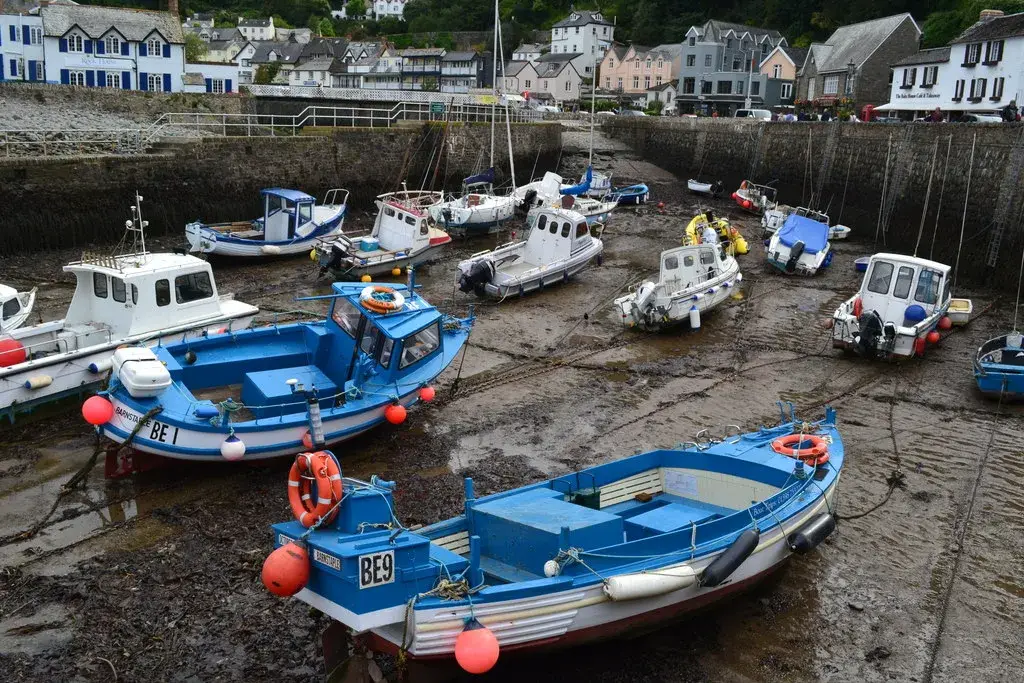 Coastal scene near Lynmouth, used as a representative image for Rock House Hotel