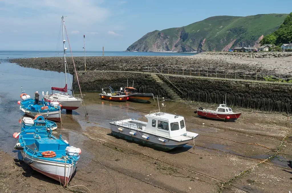 Coastal scene near Lynmouth, used as a representative image for The Blue Ball Inn, Countisbury