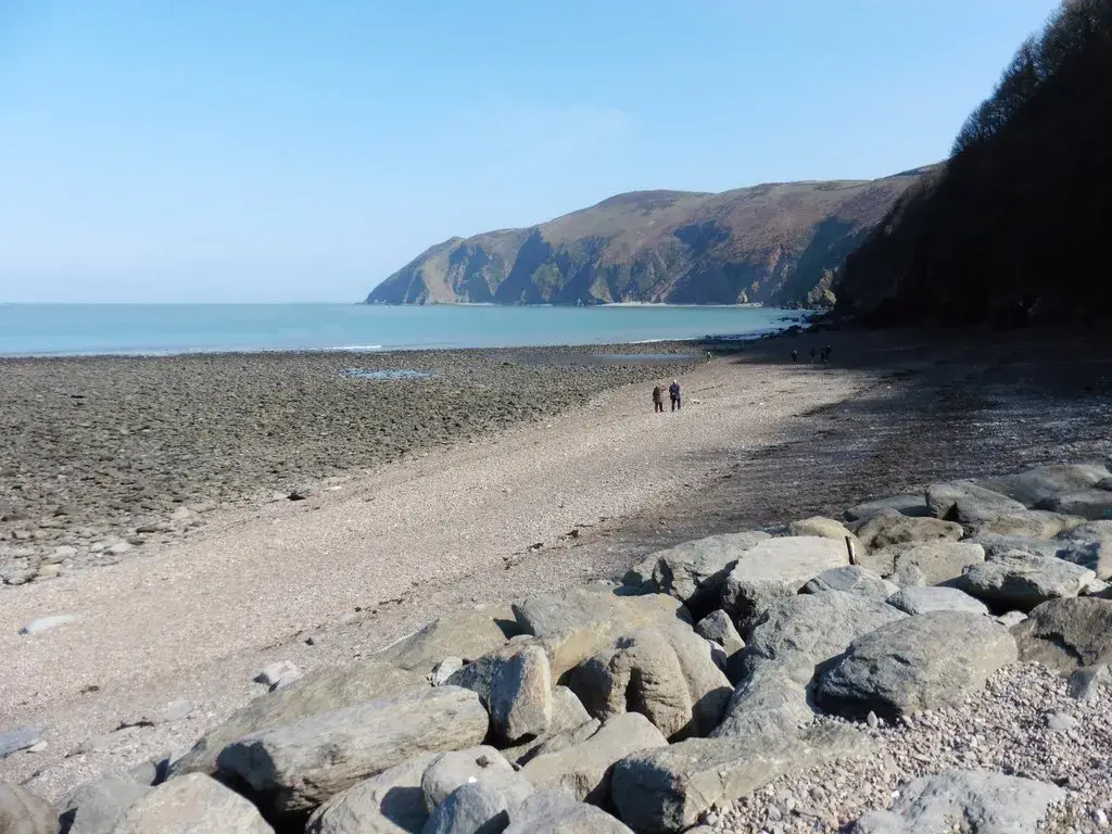 Coastal scene near Lynmouth, used as a representative image for The Chough's Nest Hotel
