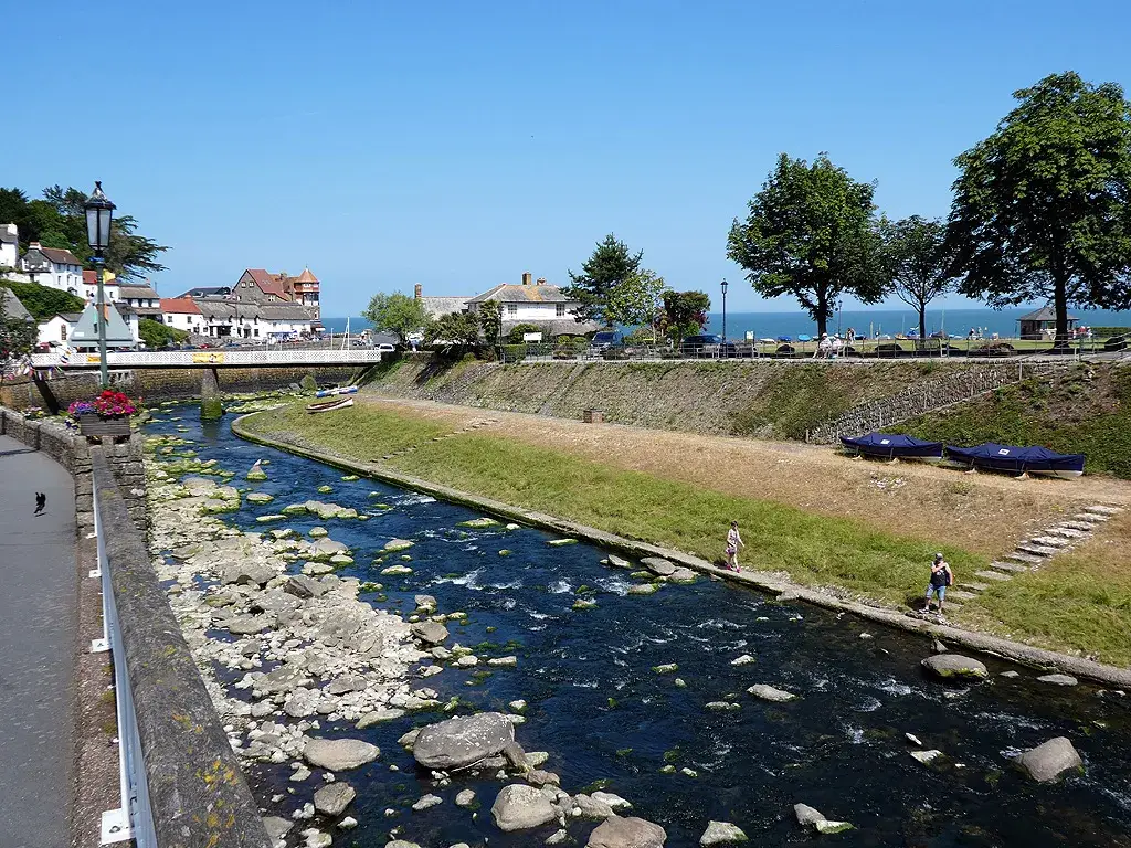 Coastal scene near Lynmouth, used as a representative image for Longmead House B&B