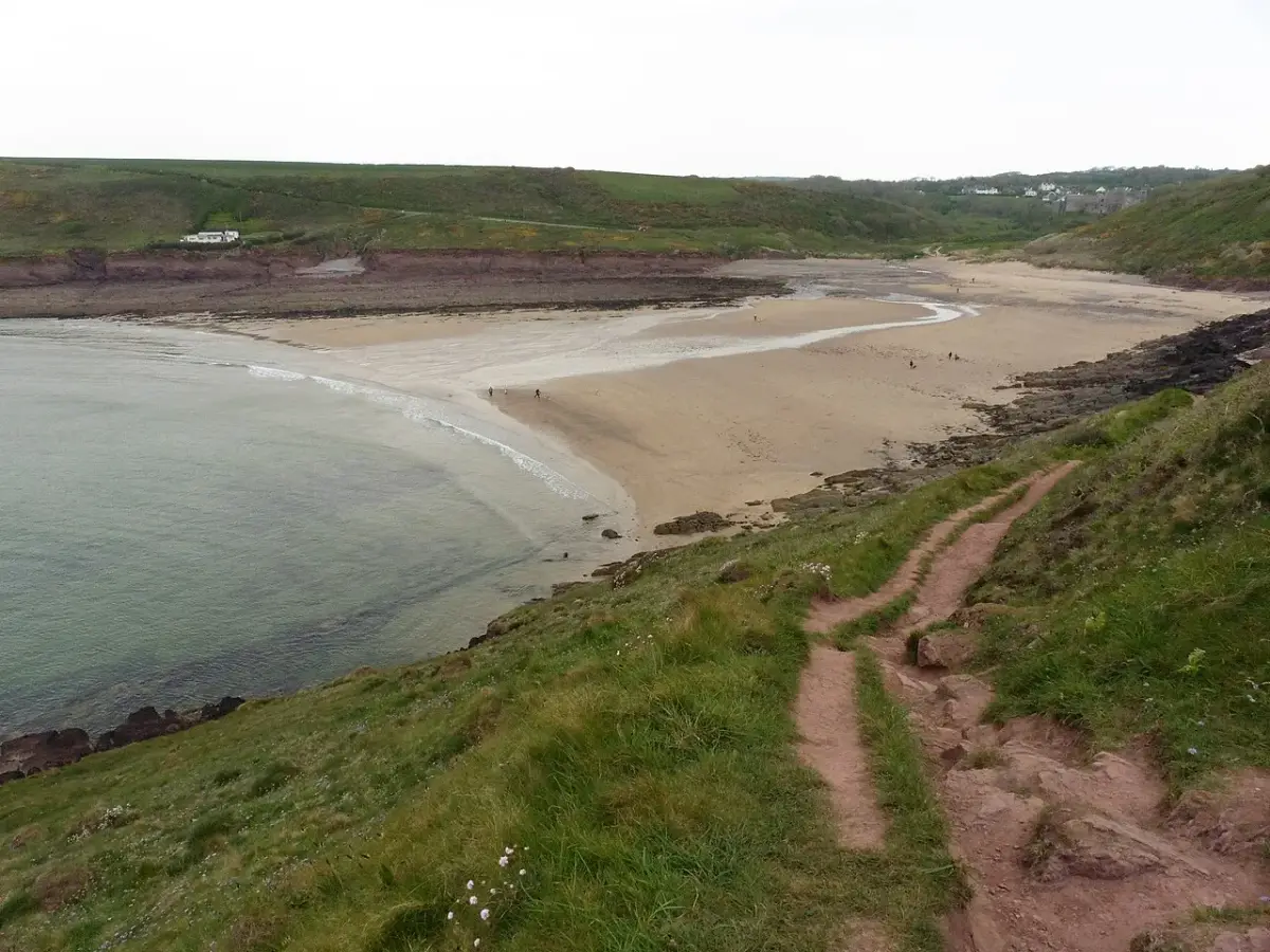 Coastal scene near Manorbier, used as a representative location image for The Haggard