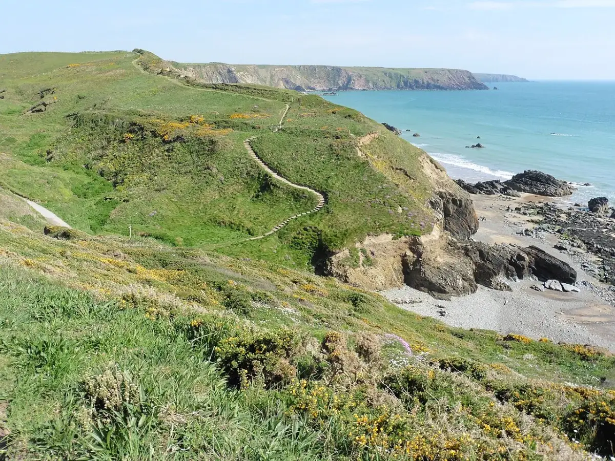 Coastal scene near Marloes Sands, used as a representative image for Foxdale Guesthouse & Campsite