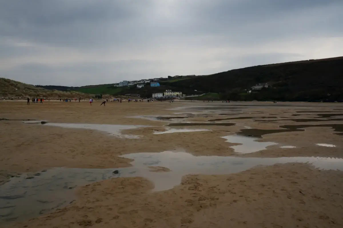 Coastal scene near Mawgan Porth, used as a representative location image for Bedruthan Hotel and Spa