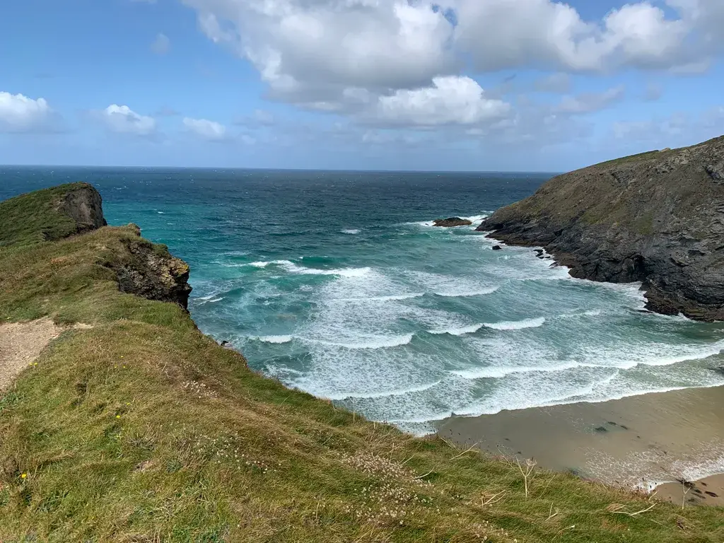 Coastal scene near Mawgan Porth, used as a representative image for Bedruthan Hotel & Spa