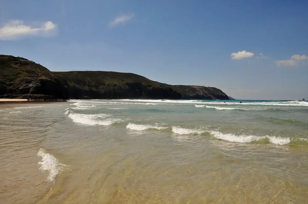 Coastal scene near Perranporth, used as a representative image for The Rose in Vale Country House Hotel