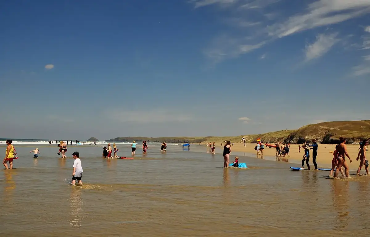 Coastal scene near Perranporth, used as a representative image for Perranporth Camping & Touring Park