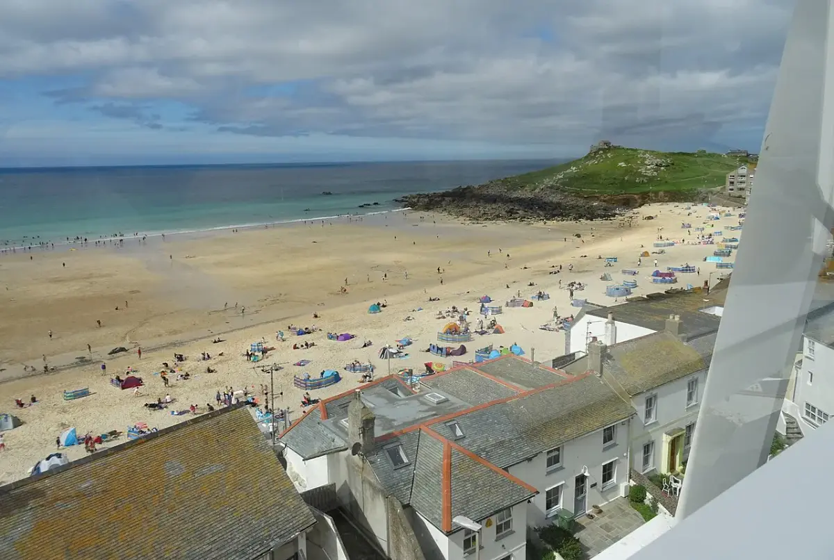Coastal scene near St Ives, used as a representative image for The Garrack Hotel