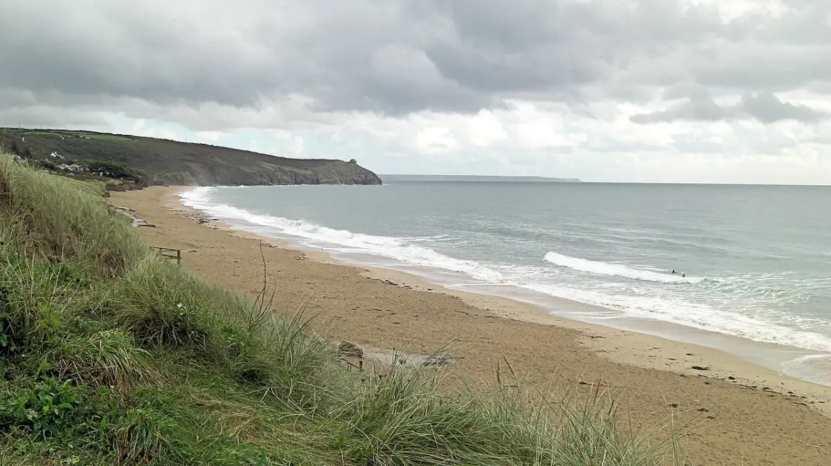 Coastal scene near Praa Sands, used as a representative location image for The Old Coastguard, Mousehole
