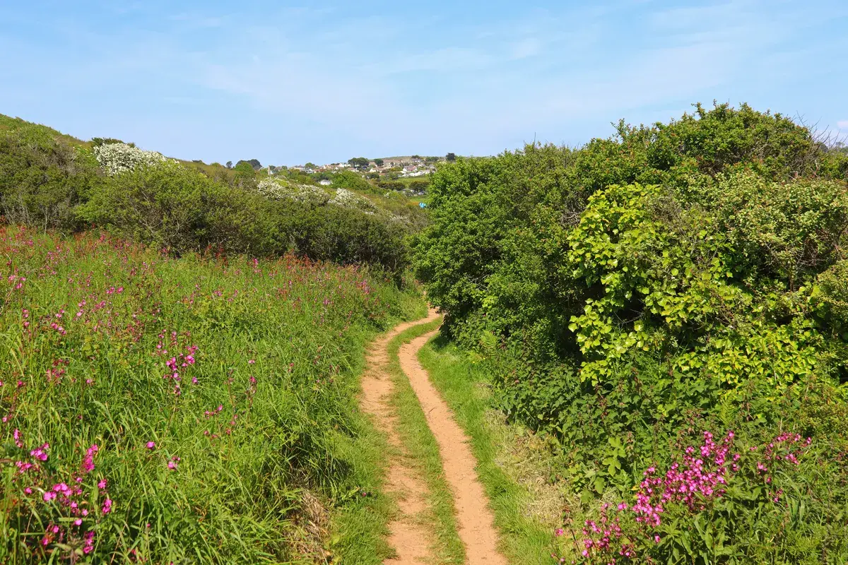 Coastal scene near Praa Sands, used as a representative location image for The Yacht Inn