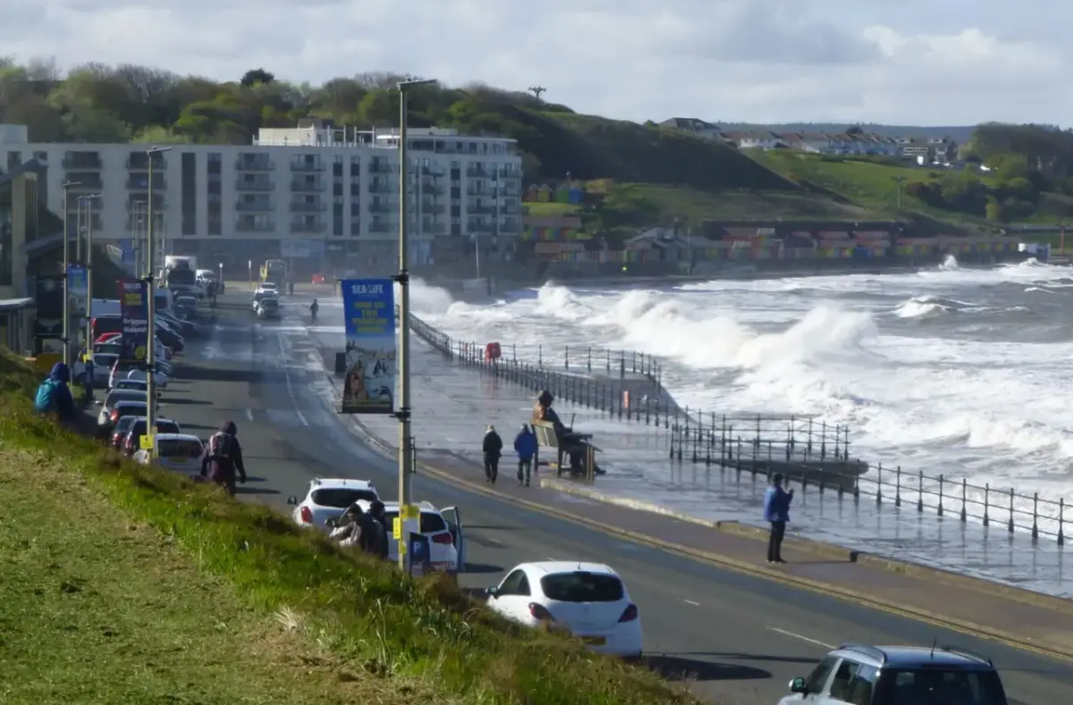 Coastal scene near Scarborough North Bay, used as a representative image for Scarborough Camping and Caravanning Club Site