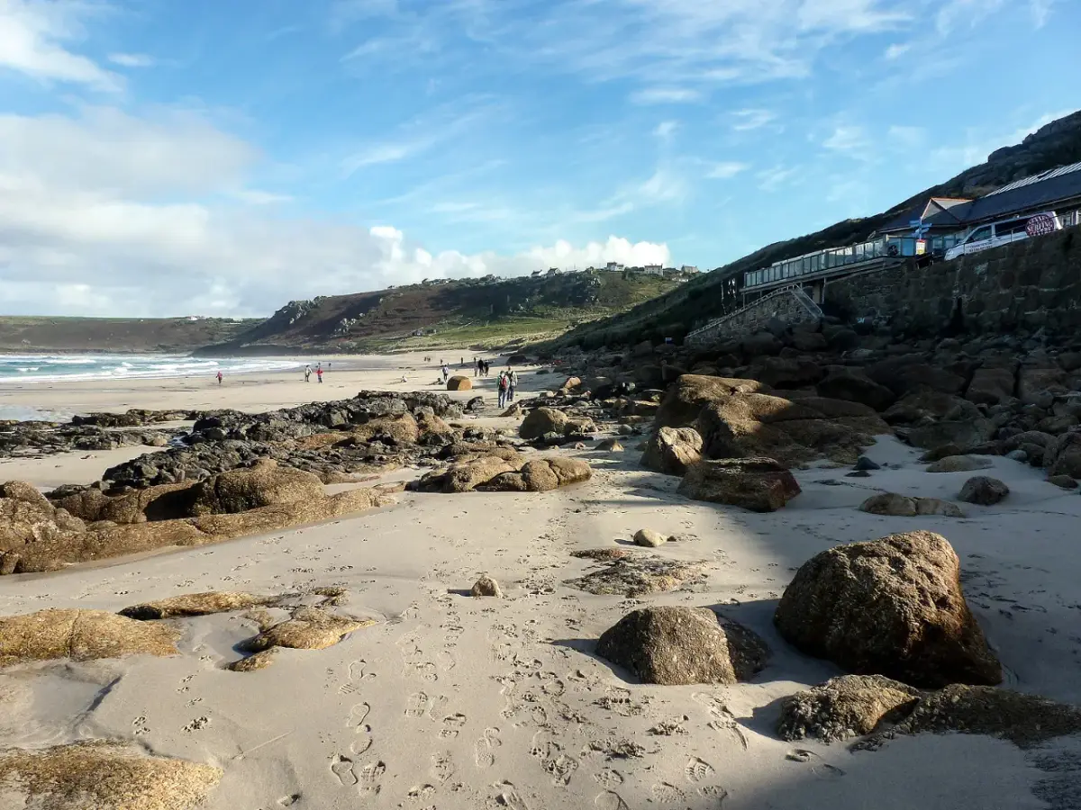 Coastal scene near Sennen Cove Beach, used as a representative location image for Old Success Inn