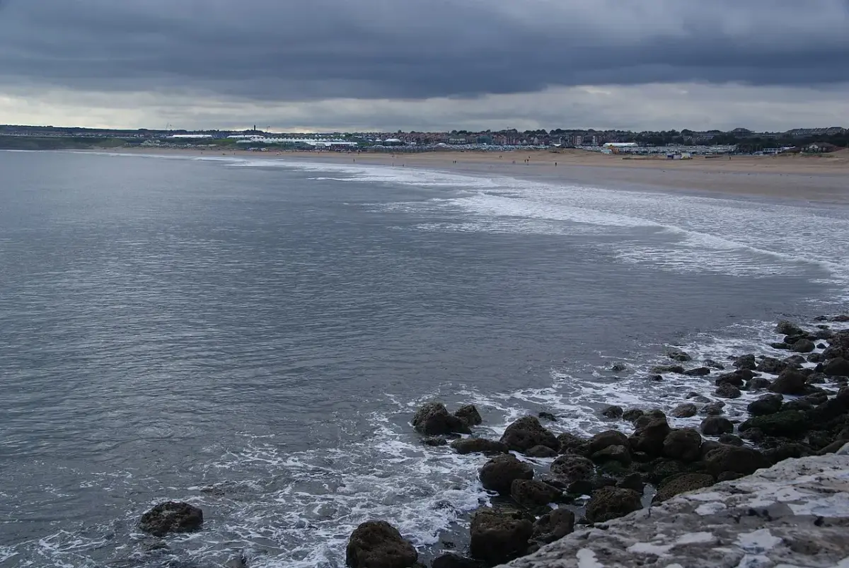 Coastal scene near South Shields, used as a representative image for Sandhaven Caravan Park
