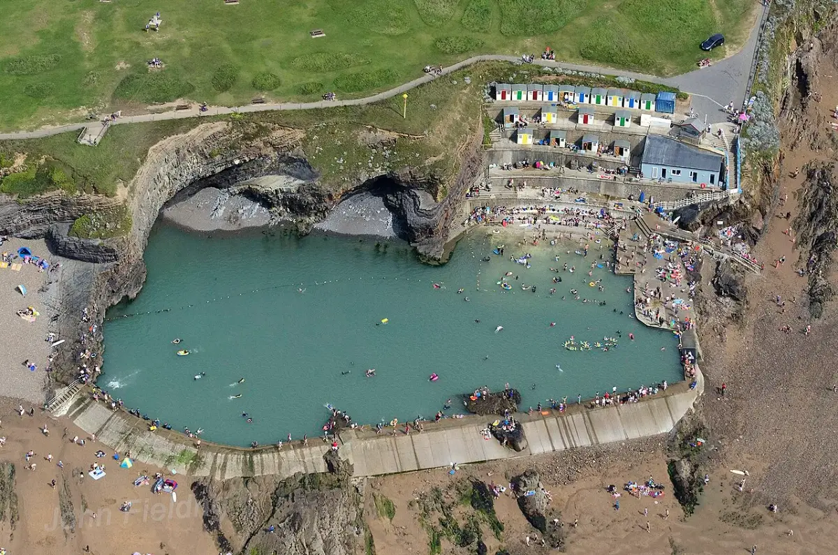 Coastal scene near Bude, used as a representative image for The Falcon Hotel