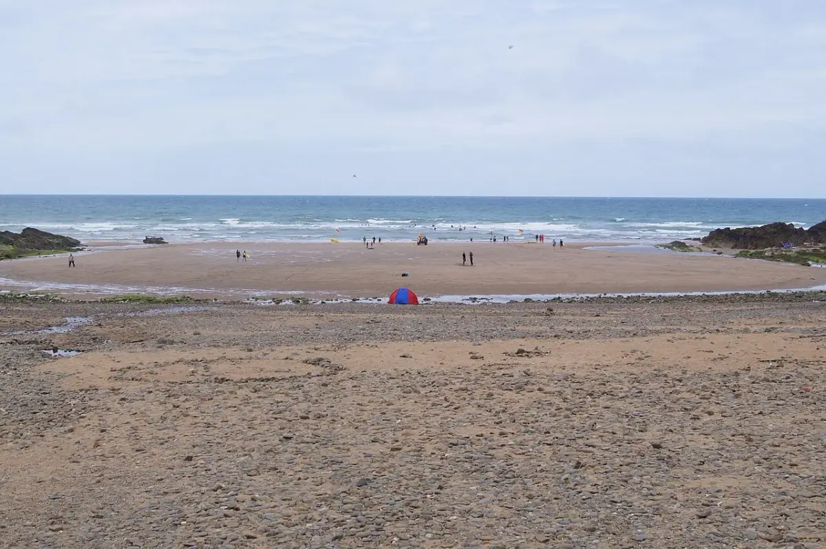 Coastal scene near Bude, used as a representative image for The Grosvenor Guest House
