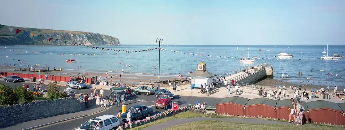 Coastal scene near Swanage, used as a representative image for The Pines Hotel