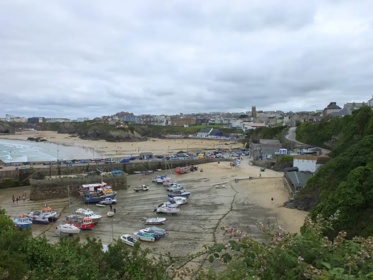 Coastal scene near Towan Beach, used as a representative image for The Atlantic Hotel