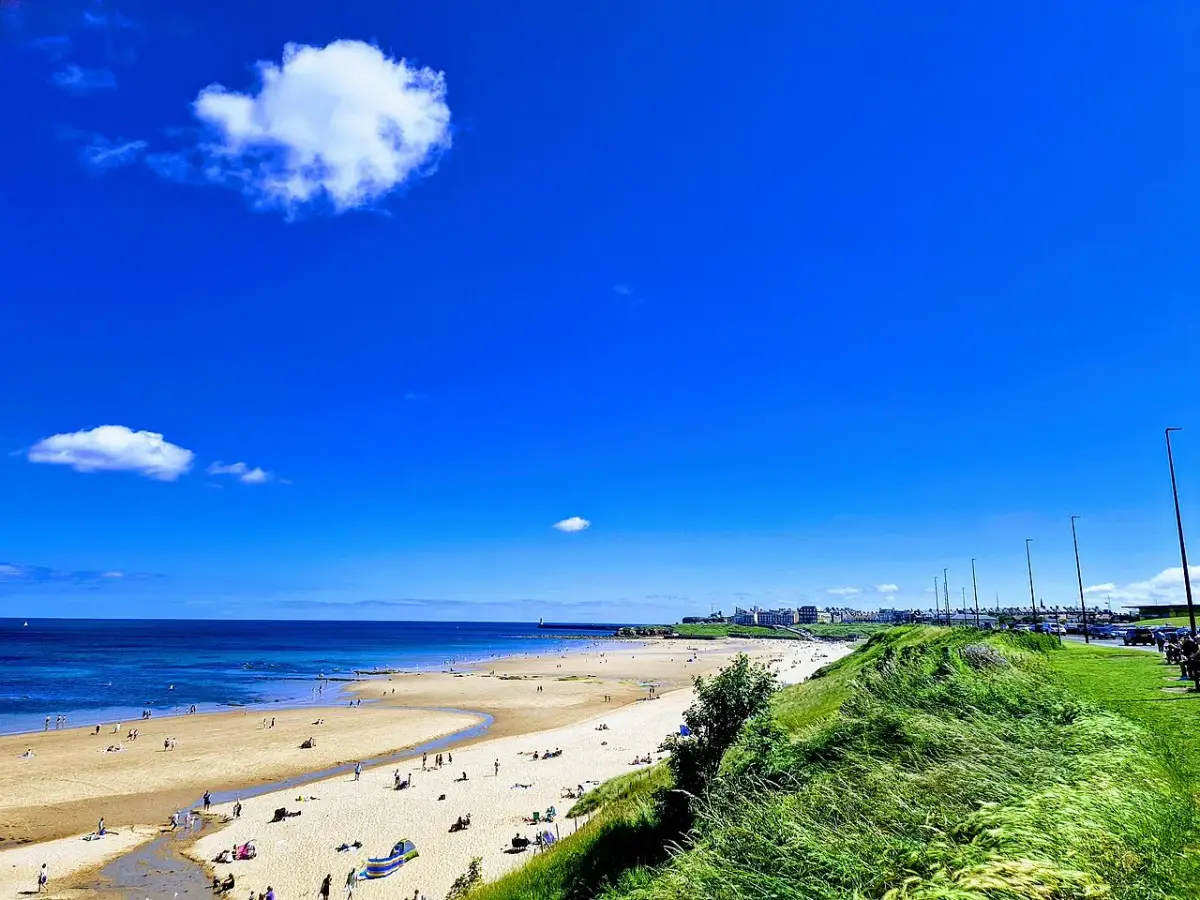 Coastal scene near Tynemouth Longsands, used as a representative location image for The Tynemouth Castle Inn